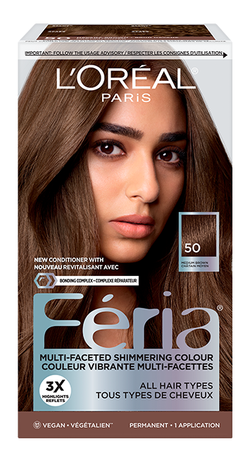 1 box of hair dy Feria 50 Medium Brown