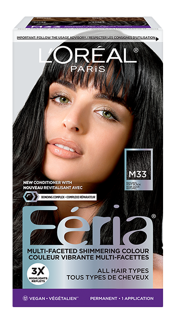 1 box of hair dy Feria M33 Natural Soft Black